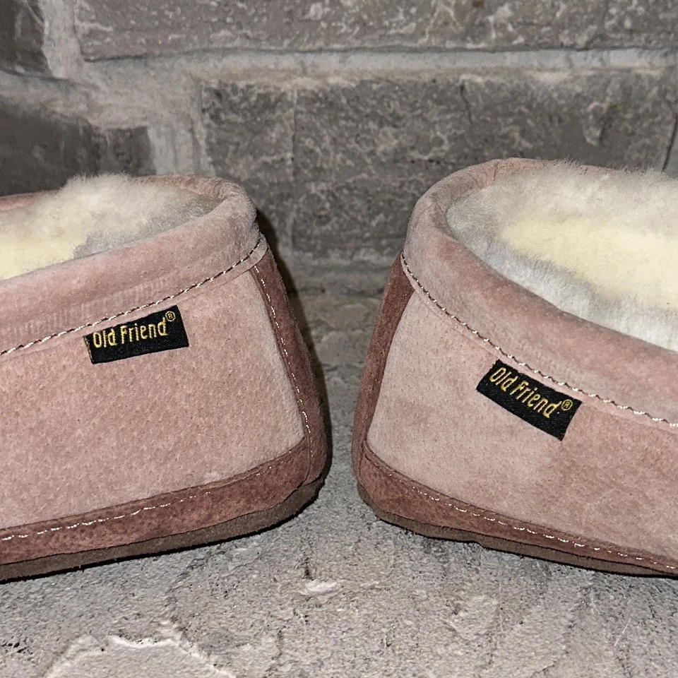 Zapatillas Mocasines Old Friend Piel de Oveja Piel de Oveja Gamuza Zapatos 15 Hombres 481193 Foto 2 de 4