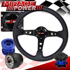Quick Release For 09-11 Genesis Deep Dish Black Steering Wheel Hub Extender
