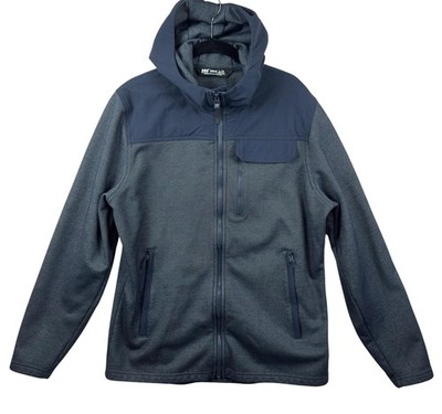 Helly Hansen Vanern Midlayer Mens Large Blue Hooded Fleece Jacket 51852 Hiking