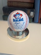 Vintage 1990s Toronto Blue Jays Baseball With Signatures Honda Collab, facsimile