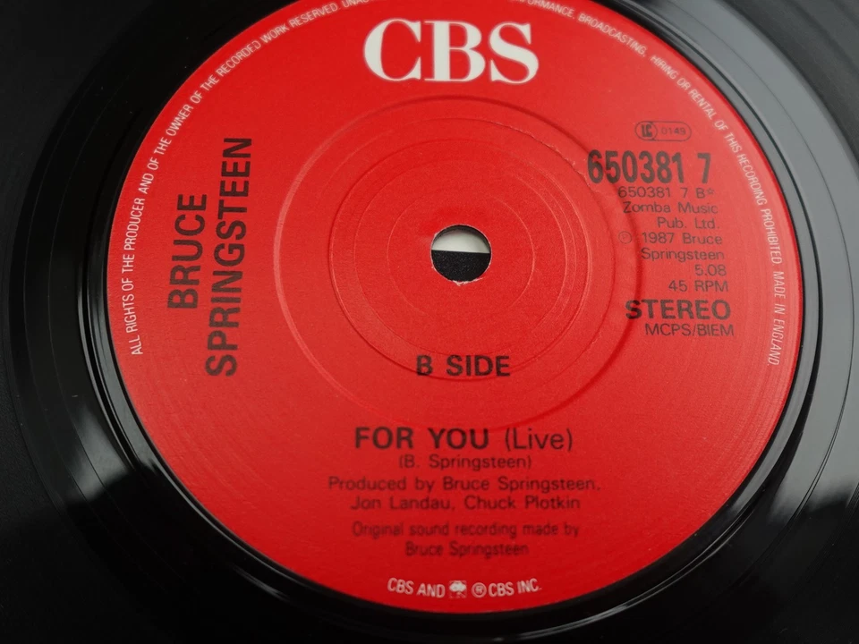 Bruce Springsteen & The E Street Band FIRE 1987 UK 7" P/S PLAYS MINT HEAR - Image 3 of 4