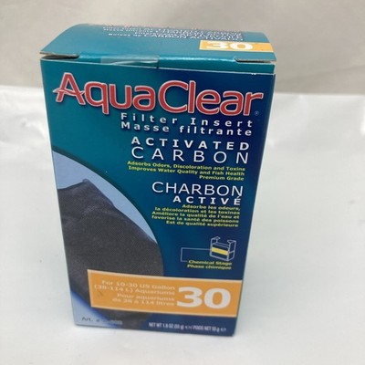 AquaClear A1382 Activated Carbon Insert, 30-Gallon Aquariums, White, 3-Pack