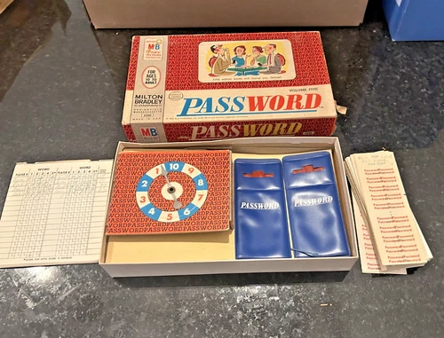 Vintage Password Board Game Milton Bradley Complete TV Game Show