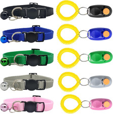 5 Pack Dog Clicker for Training with Wrist Bands 2 Inches Multicolor Pet Cat D