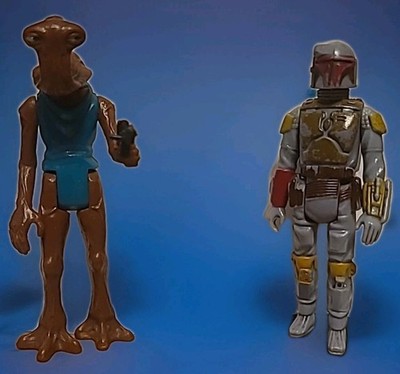 KENNER STAR WARS 1978 HAMMERHEAD with Remake BLACK BLASTER 1979 BOBA FETT