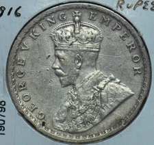 British India 1916 Rupee 190798 combine shipping