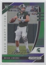 2020 Panini Prizm Draft Picks Rookies Purple & Green 89/199 Brian Lewerke 09wc