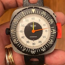 Orologio Heuer 775.901M SuperSport wrist Stopwatch Vintage working condition