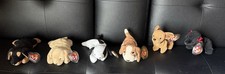 NWT Vintage Ty Beanie Babies-Lot of 6 DOGS Original Owner