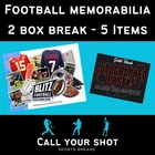 Washington Commanders 5 Autographed Items BoxBreak-2025 Blitz Football Gold Rush