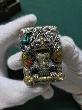 RARE Tibetan / Buddhist Design Zippo Lighter Case - Garuda & Kalachakra