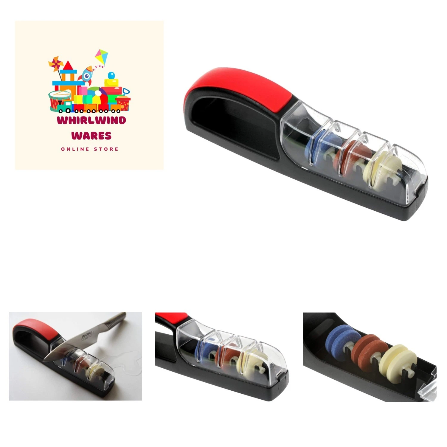 3 Sharpener Black/Red