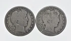 1892-1915 Lot 2 1898 1906 Barber 90% Half Dollars - Coin Collection *034