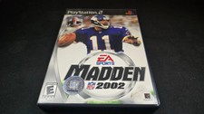 Madden NFL 2002 Culpepper Sony Playstation 2 PS2 EX+NM cond COMPLETE+reg card!