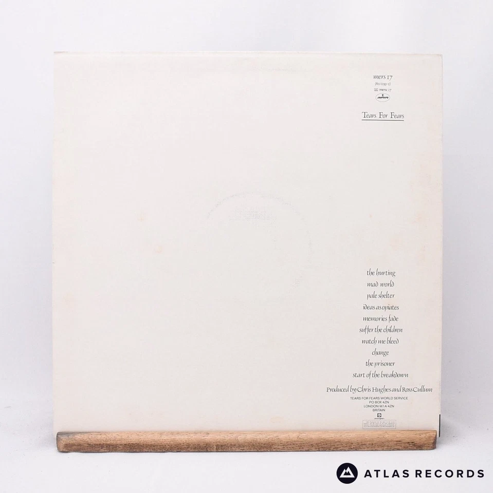 Tears For Fears The Hurting A//4 B//4 LP Album Vinyl Record mers 17 - VG+/EX - Image 3 of 4
