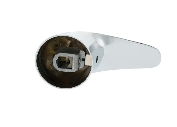 как выглядит Everbilt Faucet Handle with Curved Neck Lever Handle Design in Chrome. фото