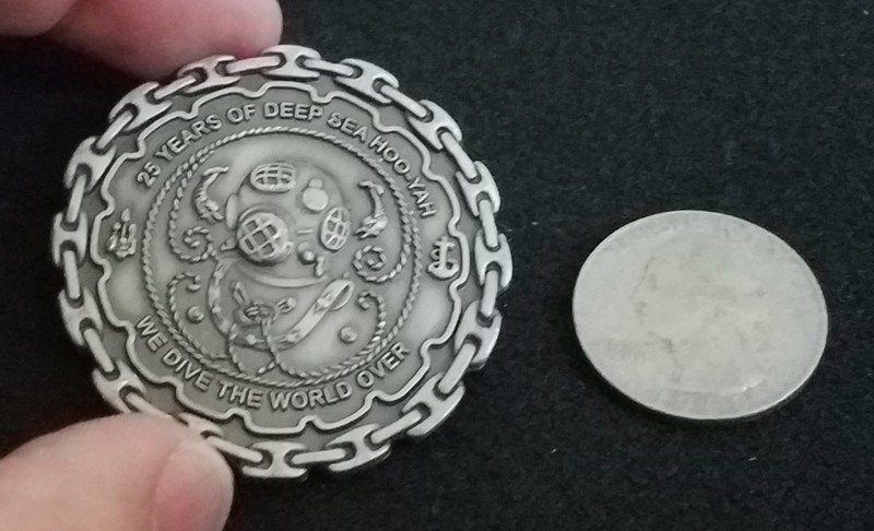 BAD@SS United States Master Diver We Dive the World Over SCUBA US Challenge Coin