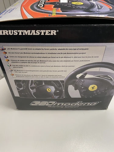 THRUSTMASTER 360 MODENA RACING WHEEL PEDALIERA + VOLANTE FERRARI PLAYSTATION 1 2 - Imagen 10 de 11