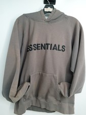 ESSENTAILS  HOODIE sweatshirt M USED DARK GRAY