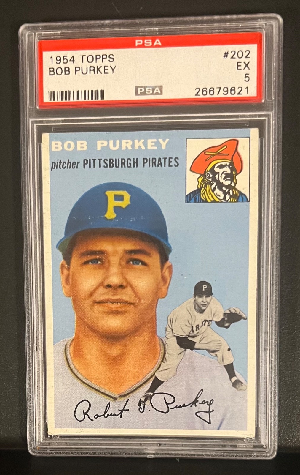 1954 Topps Bob Purkey #202 PSA5