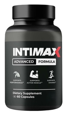 Intimax for Men Advanced Max Formula Vitamin Supplement Stamina Pills 60ct