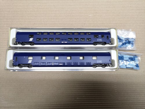 2x LS Models 77001 Spur N ÖBB Doppelstock Schlafwagen blau WLBm/WLABm | Zustand: Gebraucht