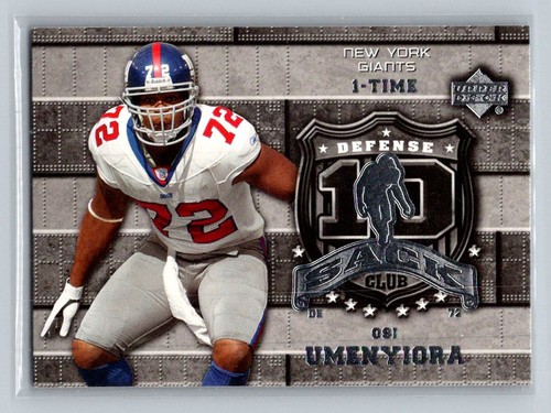 Osi Umenyiora #10S-OU 2006 Upper Deck New York Giants 10 Sack Club