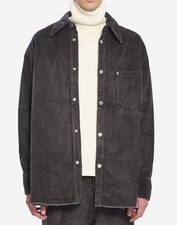 AMI PARIS LOGO PATCH CORDUROY OVERSHIRT JACKET HERREN JACKE USH793CO0131020
