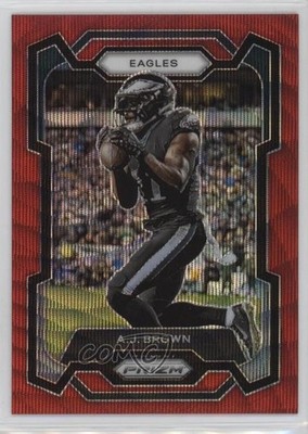 2023 Panini Prizm Red Wave Prizm 106/149 AJ Brown #236 4g8