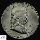 1948 D Franklin Silver Half Dollar 50C (Bright & Lustrous)