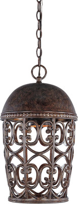 Amherst Hanging Lantern in Burnt Umber - Elegant Outdoor Lighting Fixture