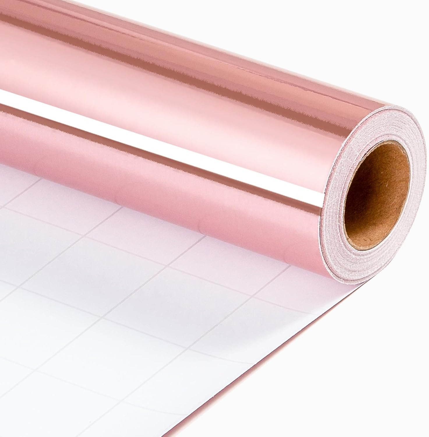 Roll - 17 In X 32.8 Ft(46.5 Sq.ft.) Metallic Pink Solid Colo