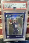 2024 Donruss Optic - Rated Rookie Drake Maye #229 Blue Hyper Prizm (RC) PSA 9