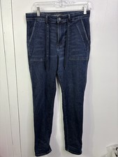Judy Blue Jeans Womens 27 Jogger Dark Wash High Rise Modest Office Casual