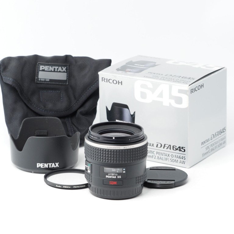 PENTAX D-FA645 55mm F2.8 AL (IF) SDM AW Standard Lens - Black for