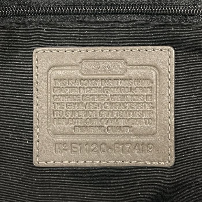 COACH handbag leather python embossed print tote … - image 6