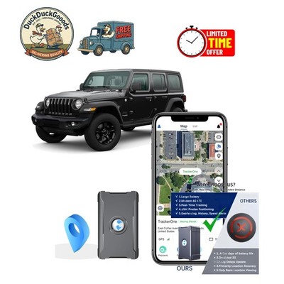Compact Hidden GPS Tracker for Cars and Kids   Long Battery & 24/7 Surveillance