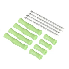 Archery Bowstring Finger Saver 1.6/0.8 Inch, 4 Pack Silicone Finger Guard, Green