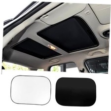 2PCS Car Sunroof Sunshade, Car Roof Cover, Foldable UV Reflector black