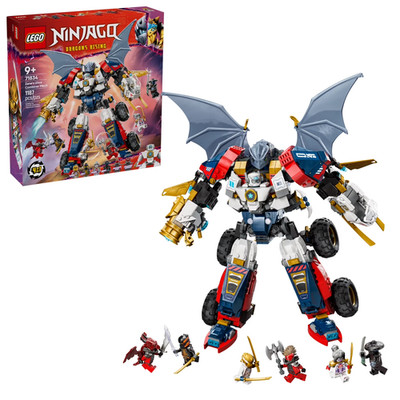 LEGO NINJAGO Zane's Ultra Combiner Mech Ninja Toy - Pretend Play 4-in-1 Building