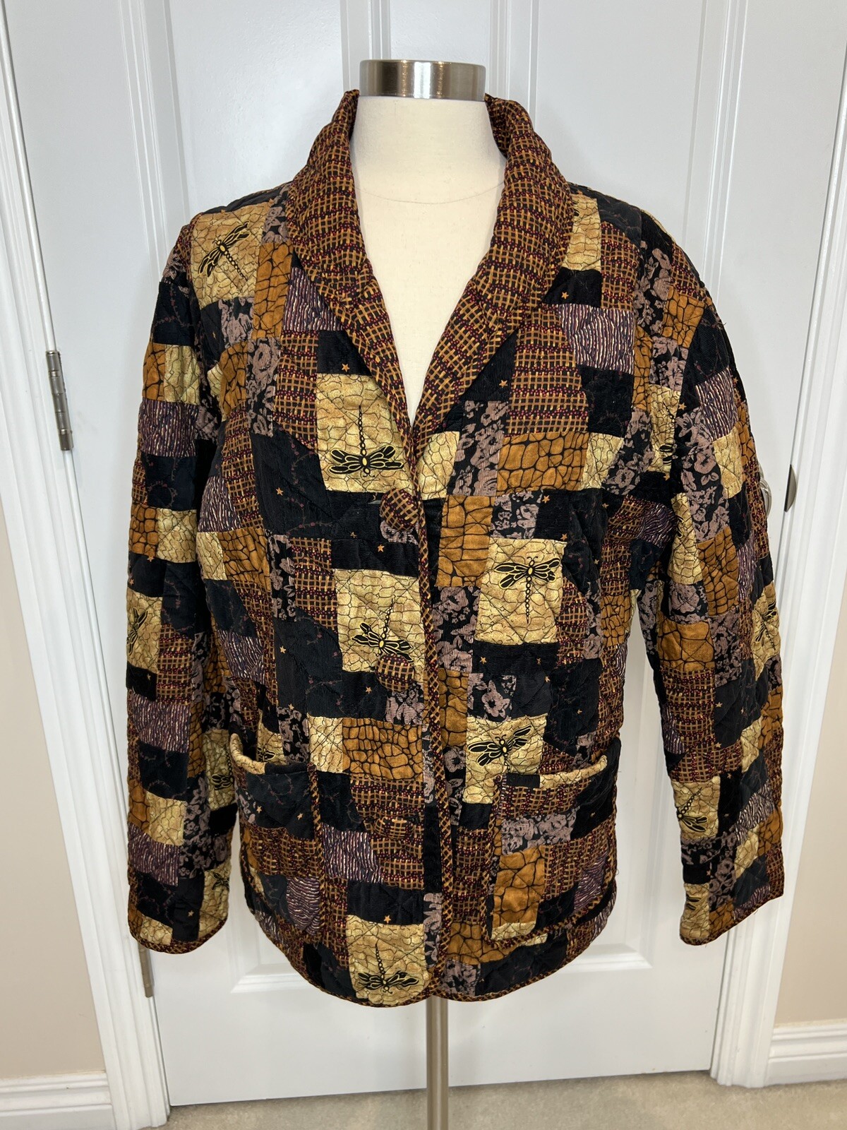 Donna Sharp Quilted Cottage Patchwork Dragonfly B… - image 1