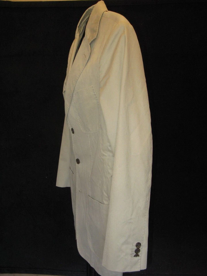 Chaqueta Blazer Abrigo Deportivo Martin + Osa Para Hombres Caqui Pana Talla 38 R NUEVO $170 Foto 3 de 4