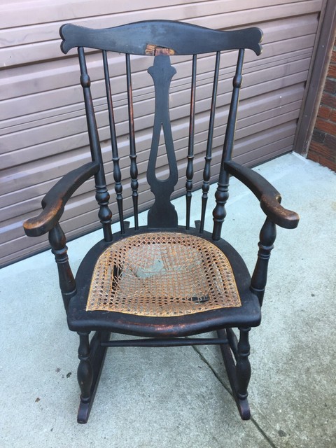 wooden rocker glider