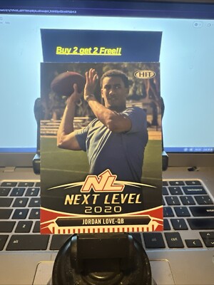 2020 Sage Hit Jordan Love Next Level Red Premier Draft Rookie Card #99 Packers
