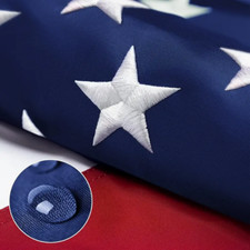 American Flag 4x6 Luxury Embroidered Star Double Sided Heavy Duty Nylon Outdoor