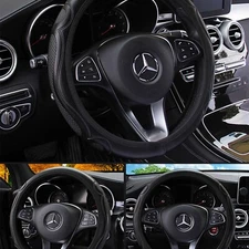 For Chevrolet Leather Steering Wheel Cover Breathable Antislip Car Accessories