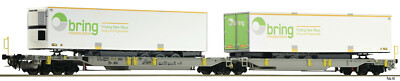 FLEISCHMANN N 825006 Container Wagon Sggmrs DB 2 Bring Trailer Ep V New OV 1:160