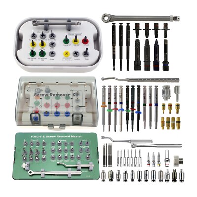 Implant Fixture Screw Remover Kit Nobel Biocare SR Extractor MCT FSRK Neobiotech