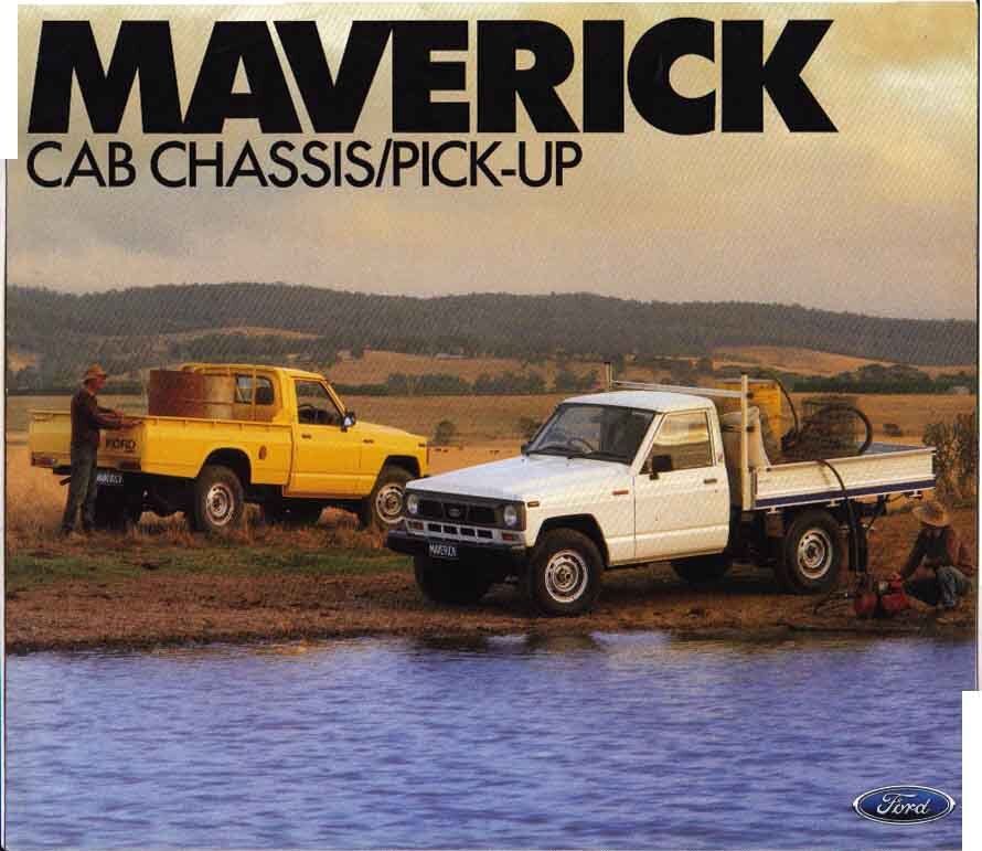 FORD MAVERICK CAB/CHASSIS PICK-UP Australian 6p Folleto NISSAN Y6 PATROL maverick catalog FORD MAVERICK CAB/CHASSIS PICK-UP Australian 6p Folleto NISSAN Y6 PATROL