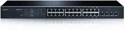 Desktop Switch Lancom Websmart Schwarz GS-1224 24x Ports 10/100/1000 Mbit 4x-SFP